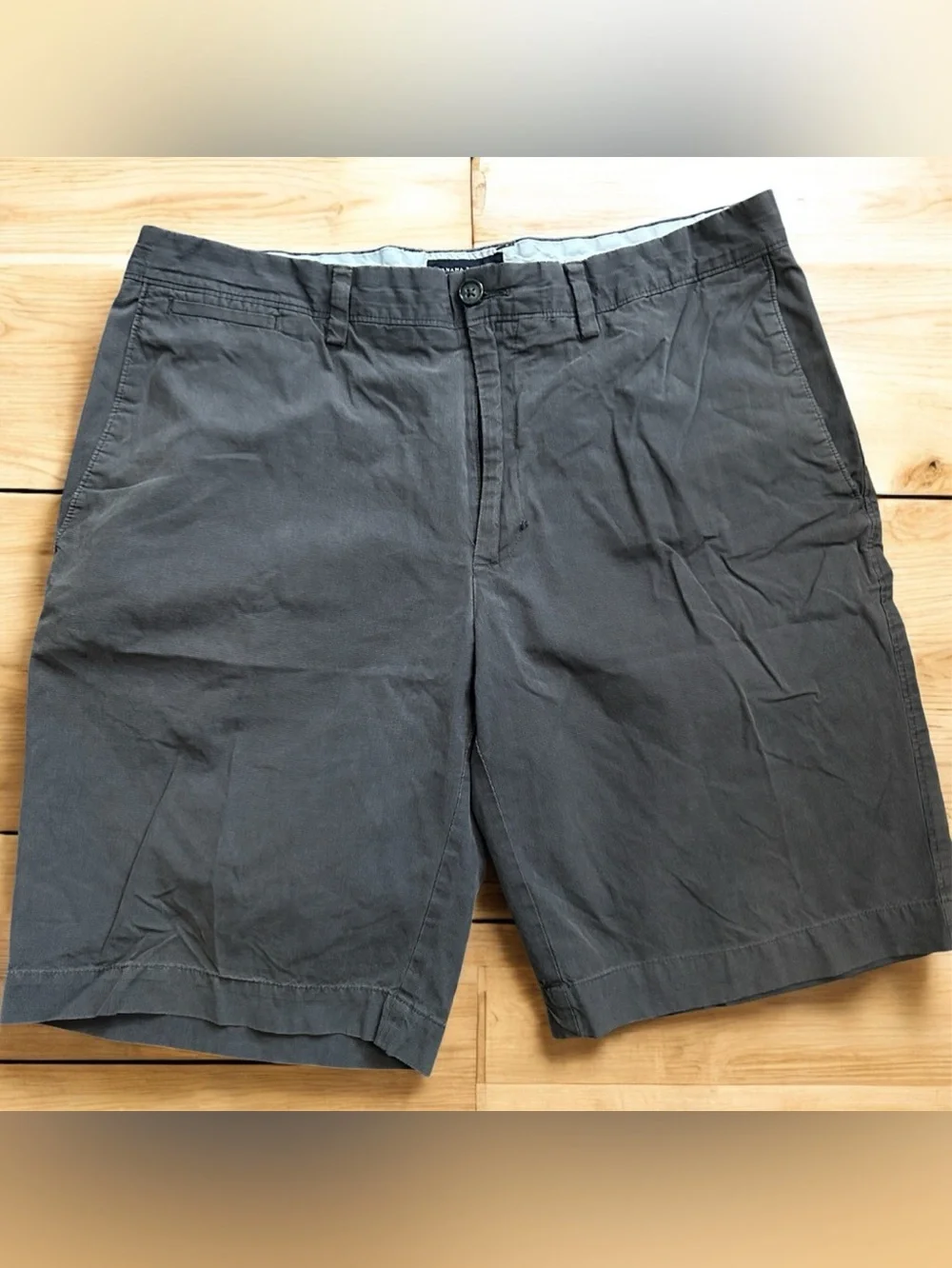 Banana Republic Men's Dark Gray Flat Front Shorts